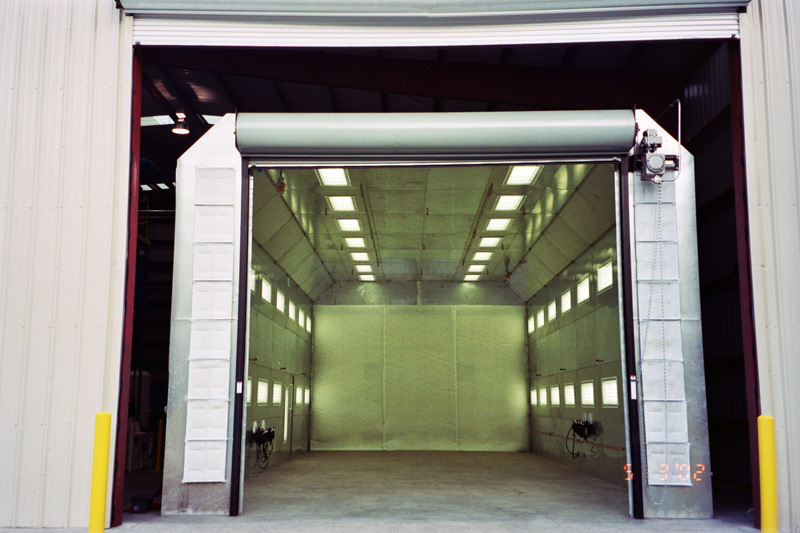 Click to enlarge Paint Booth Detail