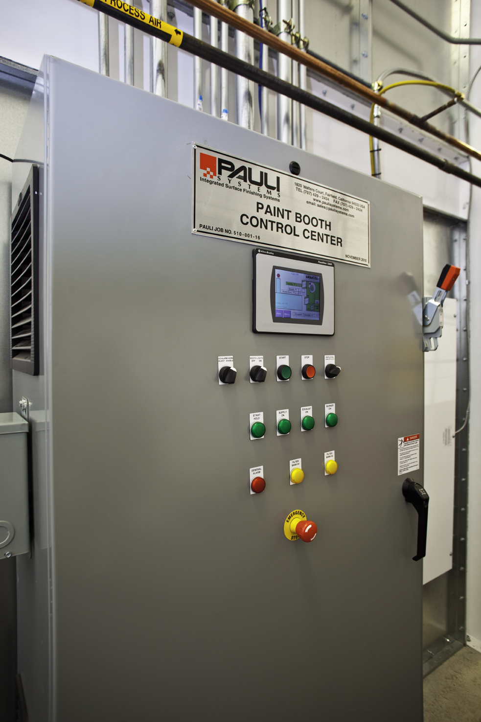 Paint Booth Control Center